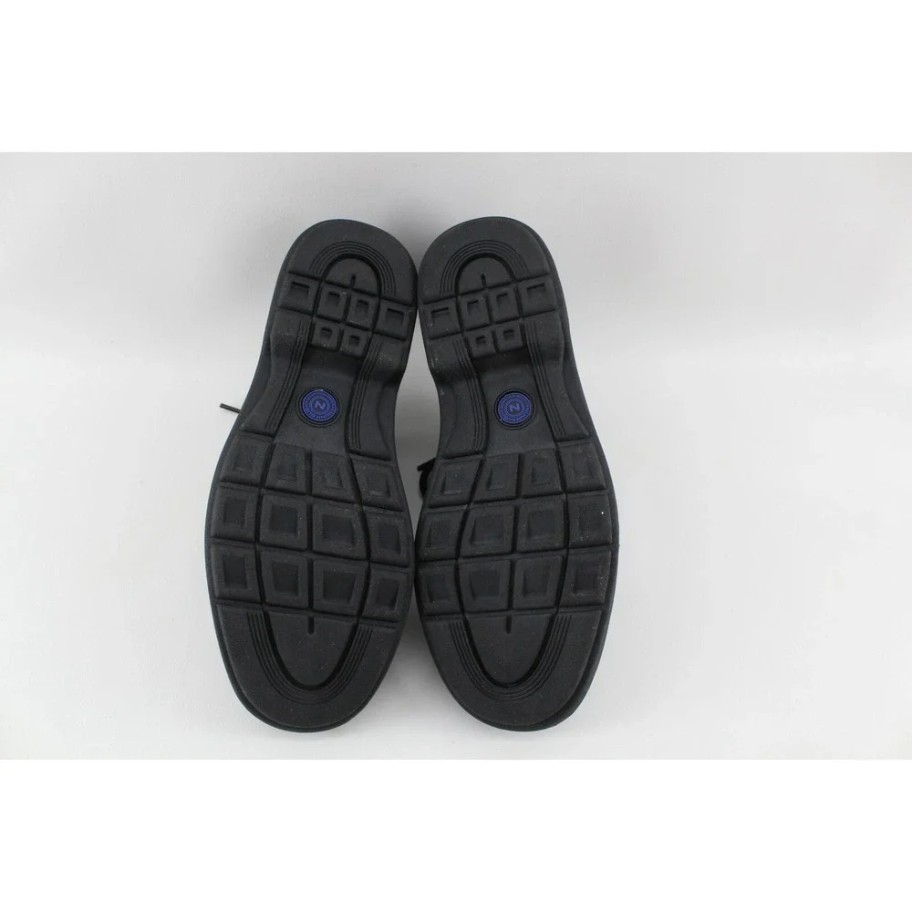 Nunn Bush Black Leather Plain Toe Oxford Men's 9 M US‎ Memory Foam Insoles